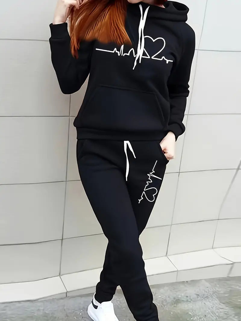 Damski Dres Dwuczęściowy | Komplet Z Nadrukiem