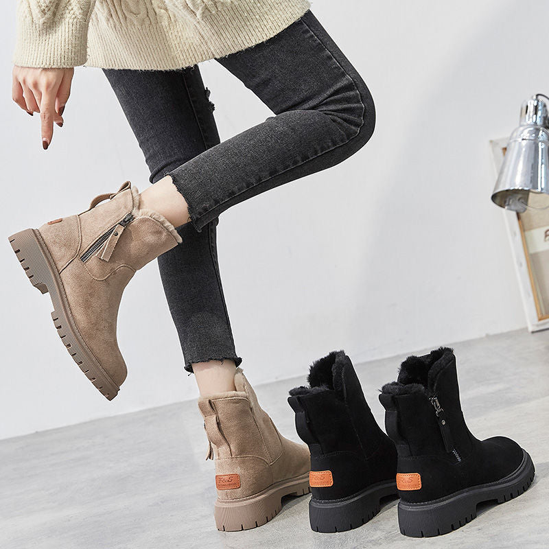 Damskie Buty Zimowe Na Zamek | Botki