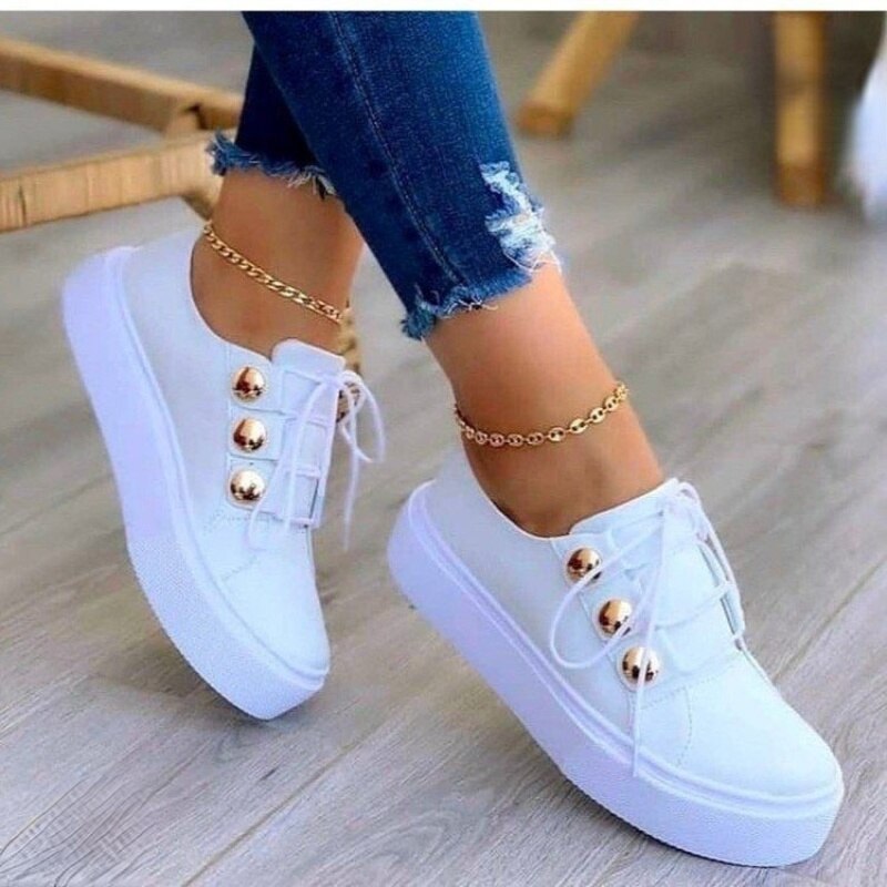Kolorowe Damskie Buty | Sneakersy Na Wysokiej Podeszwie