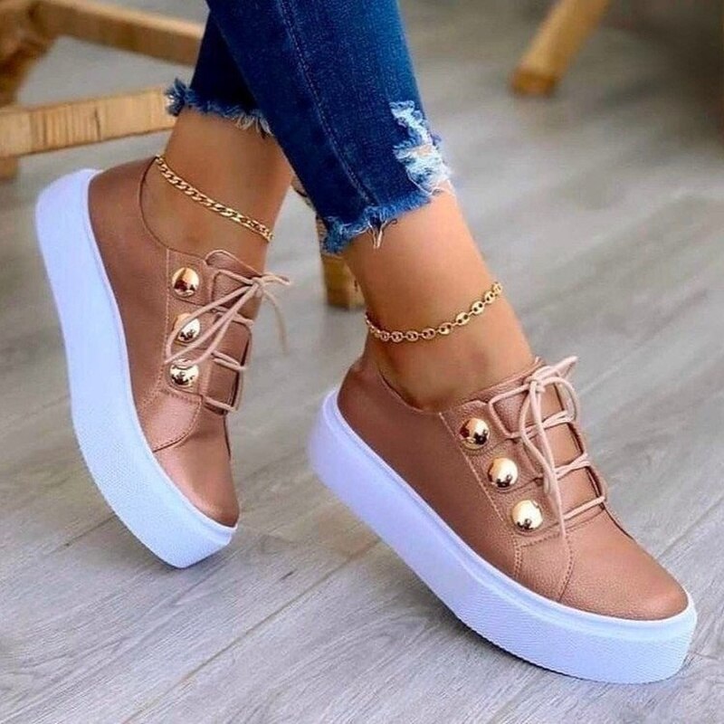 Kolorowe Damskie Buty | Sneakersy Na Wysokiej Podeszwie