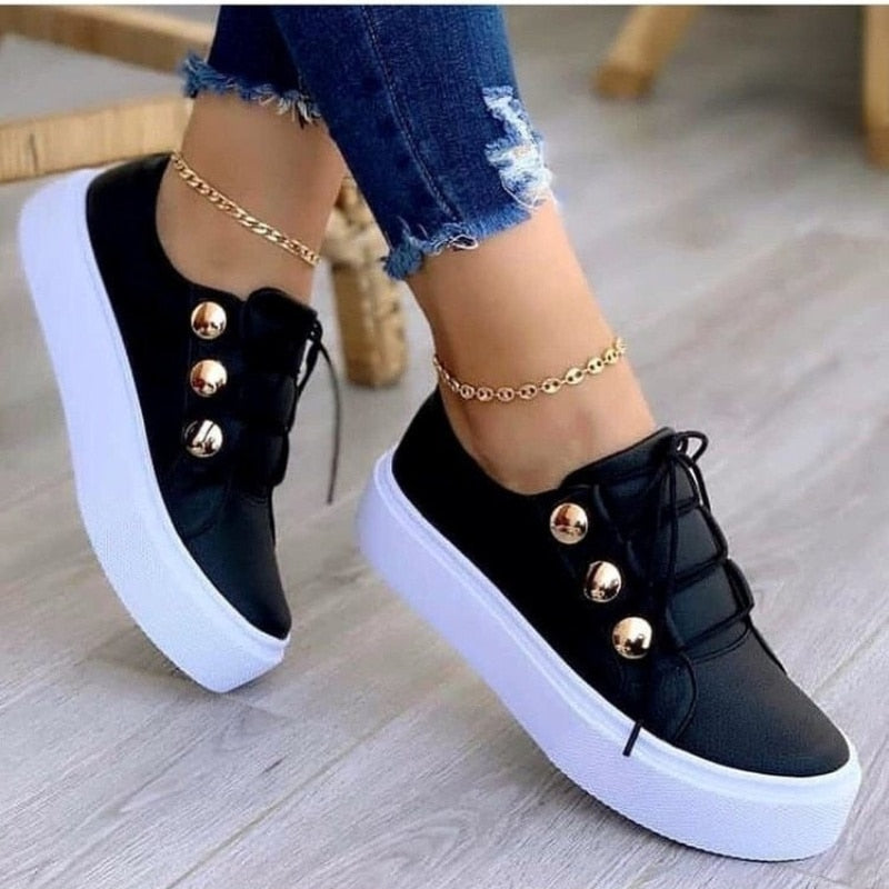Kolorowe Damskie Buty | Sneakersy Na Wysokiej Podeszwie