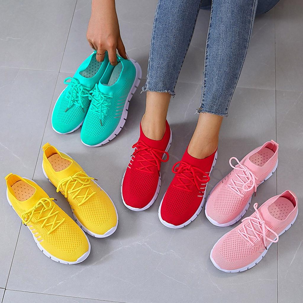 Damskie Sneakersy Sznurowane | Kolorowe