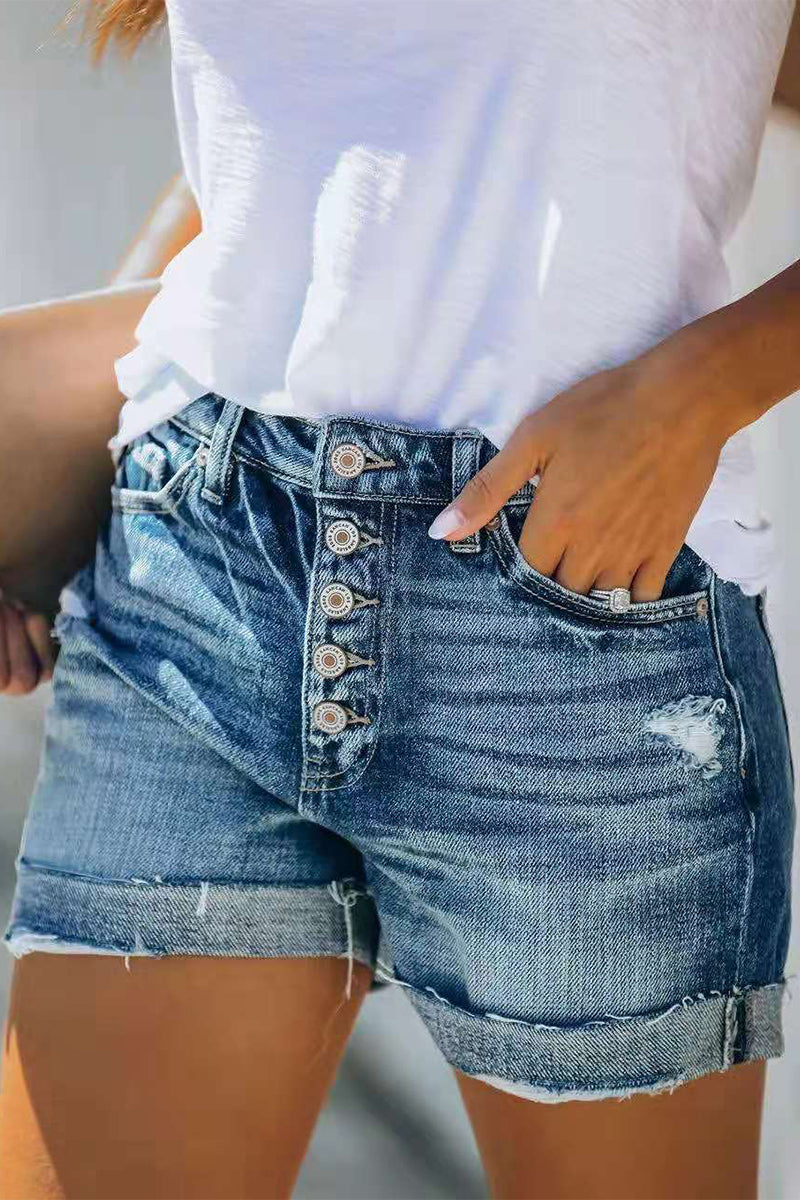 Damskie Szorty Jeansowe Ze Średnim Stanem | Wygodne I Stylowe