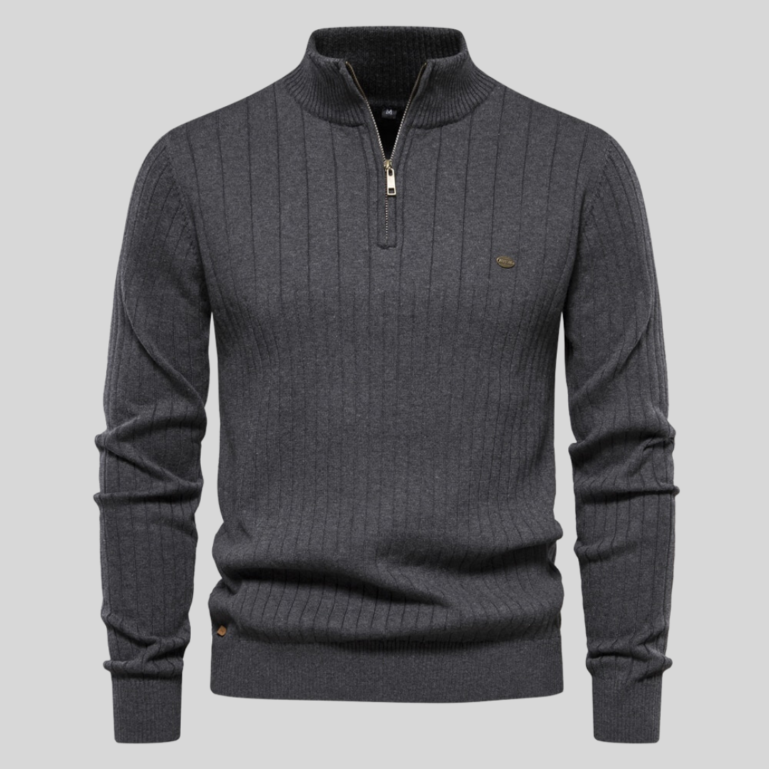 Sweter Męski Dzianinowy Na Zimę | Na Zamek