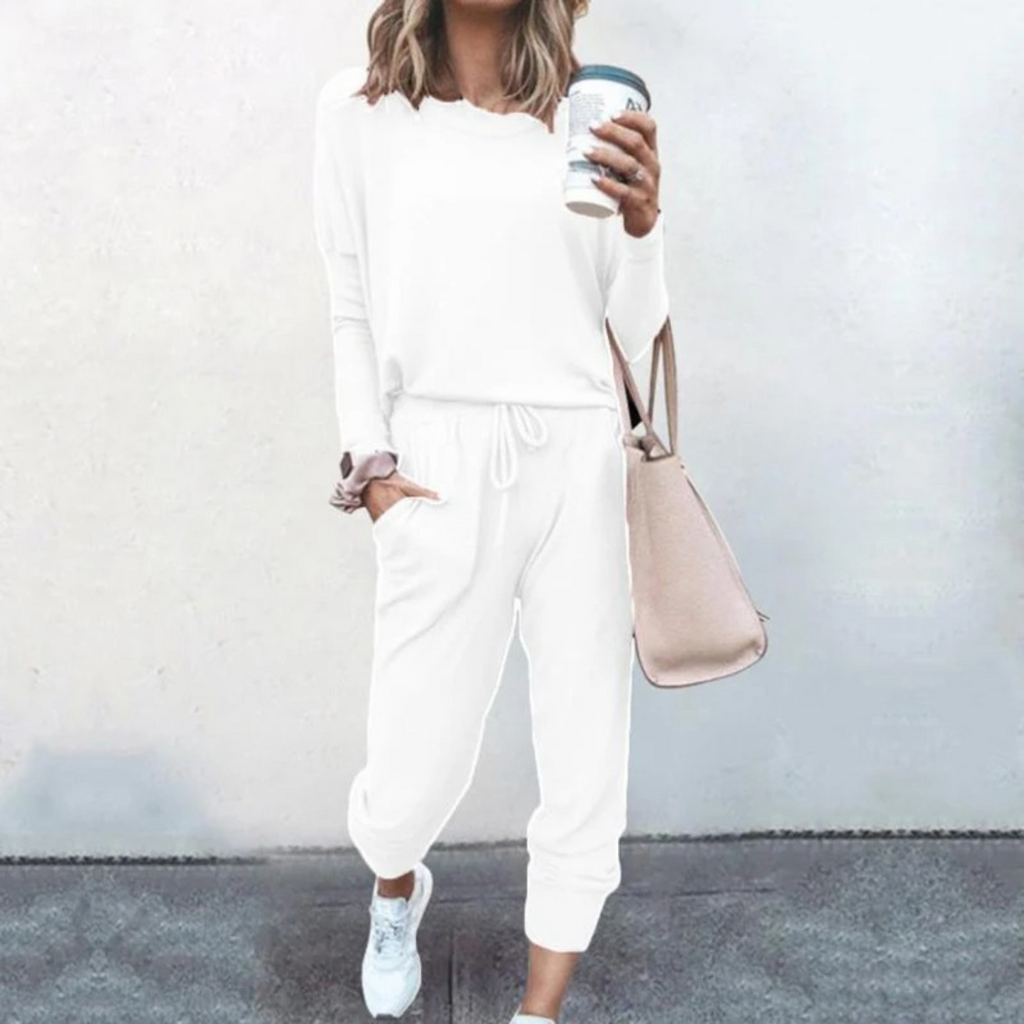 Damski Dwuczęściowy Komplet Loungewear | Luźny Krój