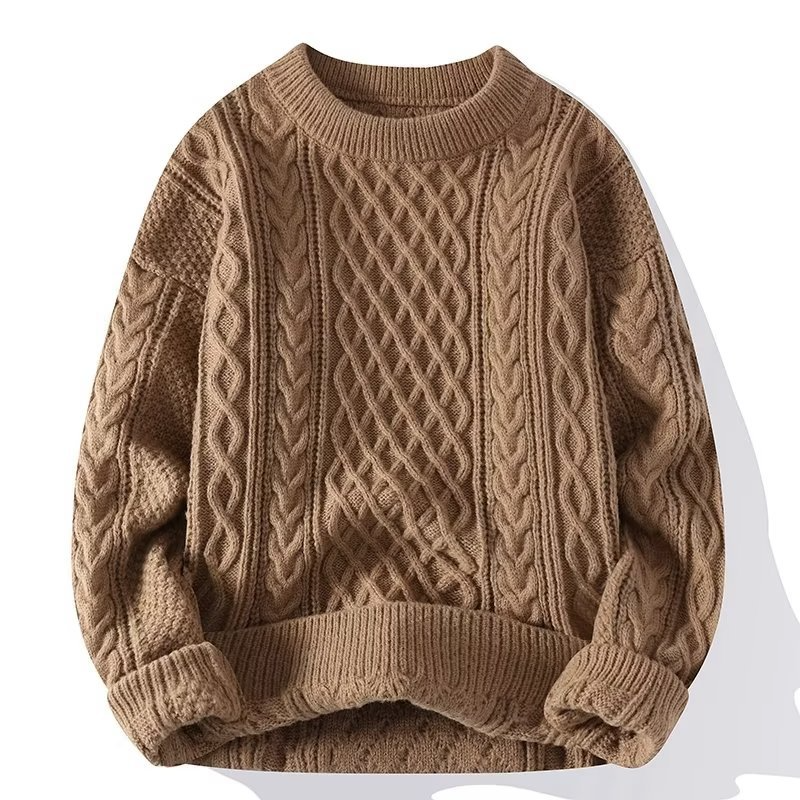 Damski Ciepły Sweter Z Długim Rękawem | Styl Klasyczny Na Zimę