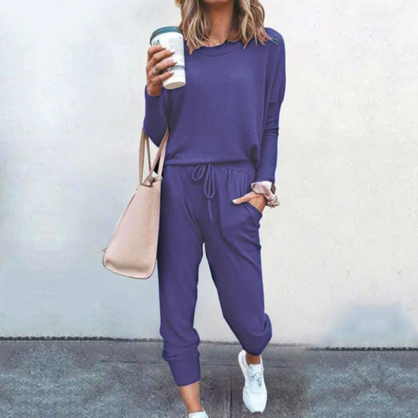 Damski Dwuczęściowy Komplet Loungewear | Luźny Krój