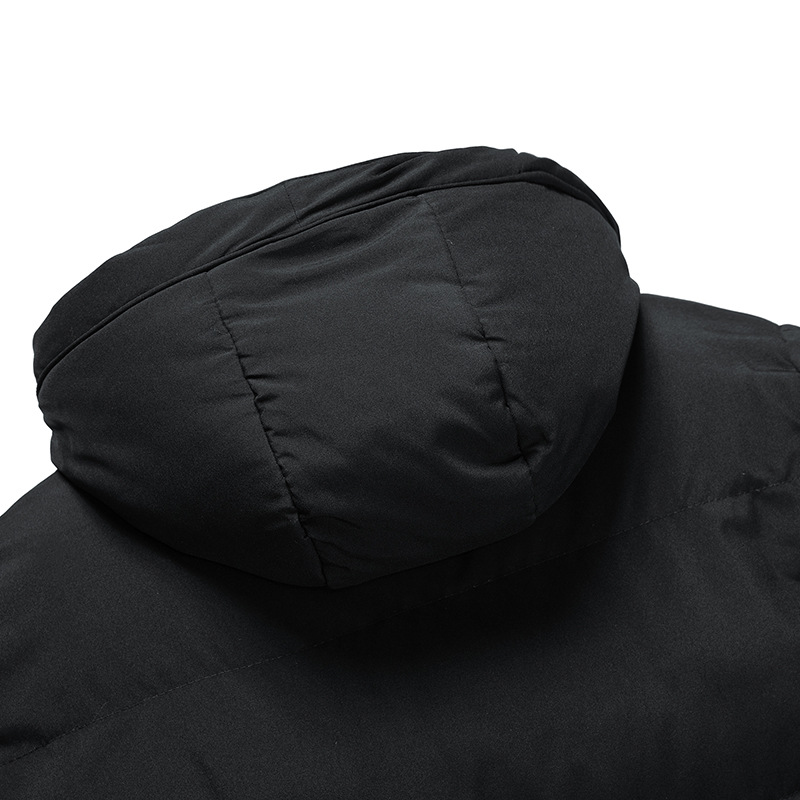 Męska Zimowa Kurtka | Parka Sięgająca Kolan