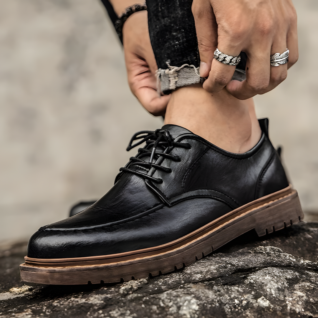 Formalne Męskie Buty Zimowe | Niskie