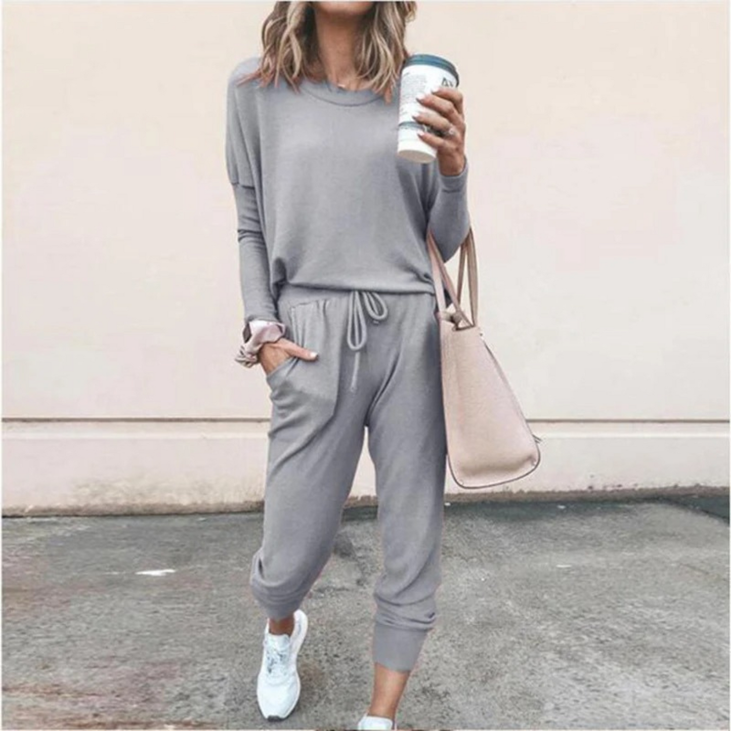 Damski Dwuczęściowy Komplet Loungewear | Luźny Krój