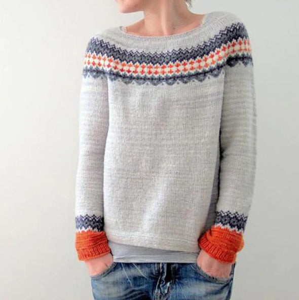 Damski Sweter Retro | Z Nadrukiem