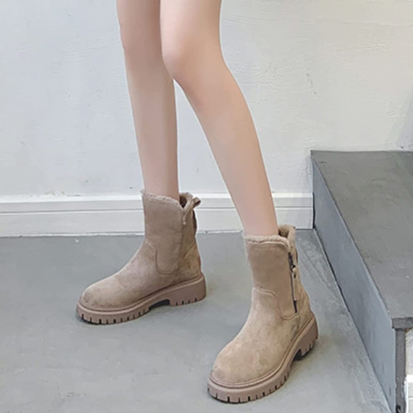 Damskie Buty Zimowe Na Zamek | Botki