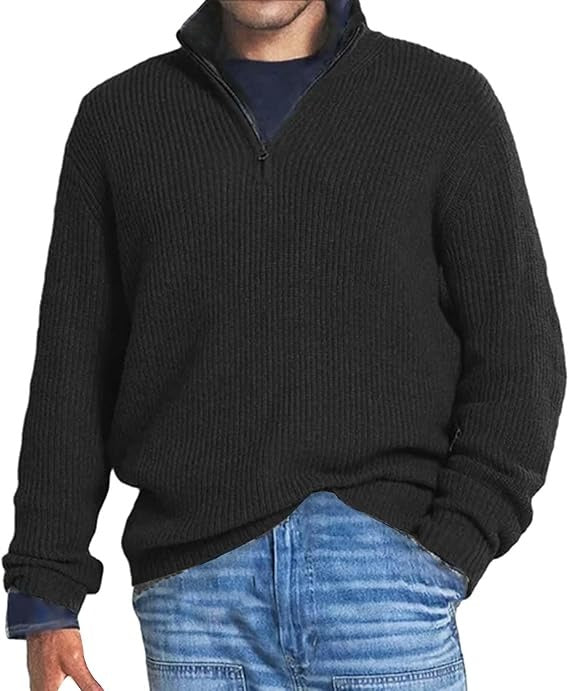 Sweter Męski Z Półgolfem | Zimowy