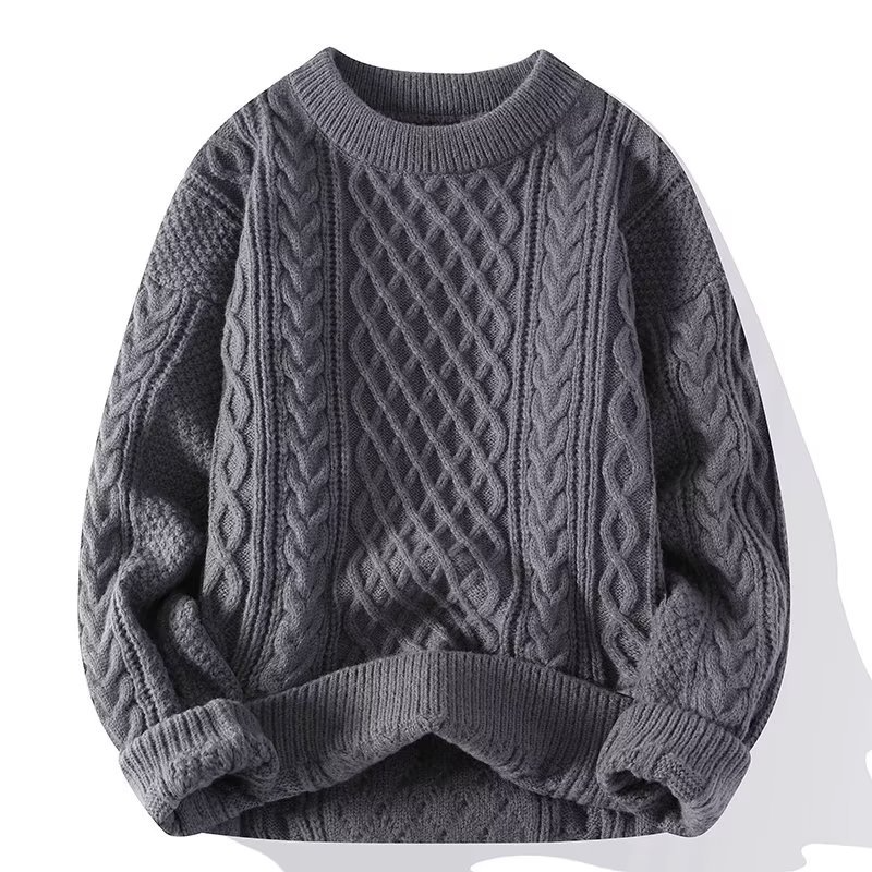 Damski Ciepły Sweter Z Długim Rękawem | Styl Klasyczny Na Zimę