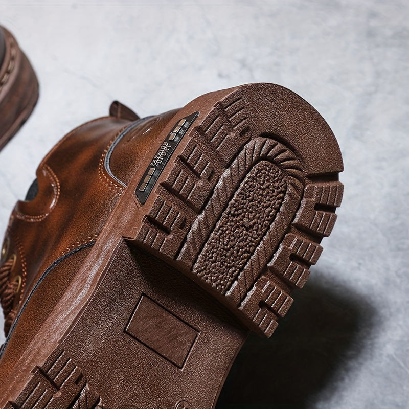 Męskie Wysokie Buty Zimowe | Sznurowane