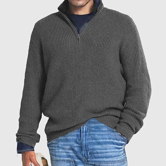 Sweter Męski Z Półgolfem | Zimowy