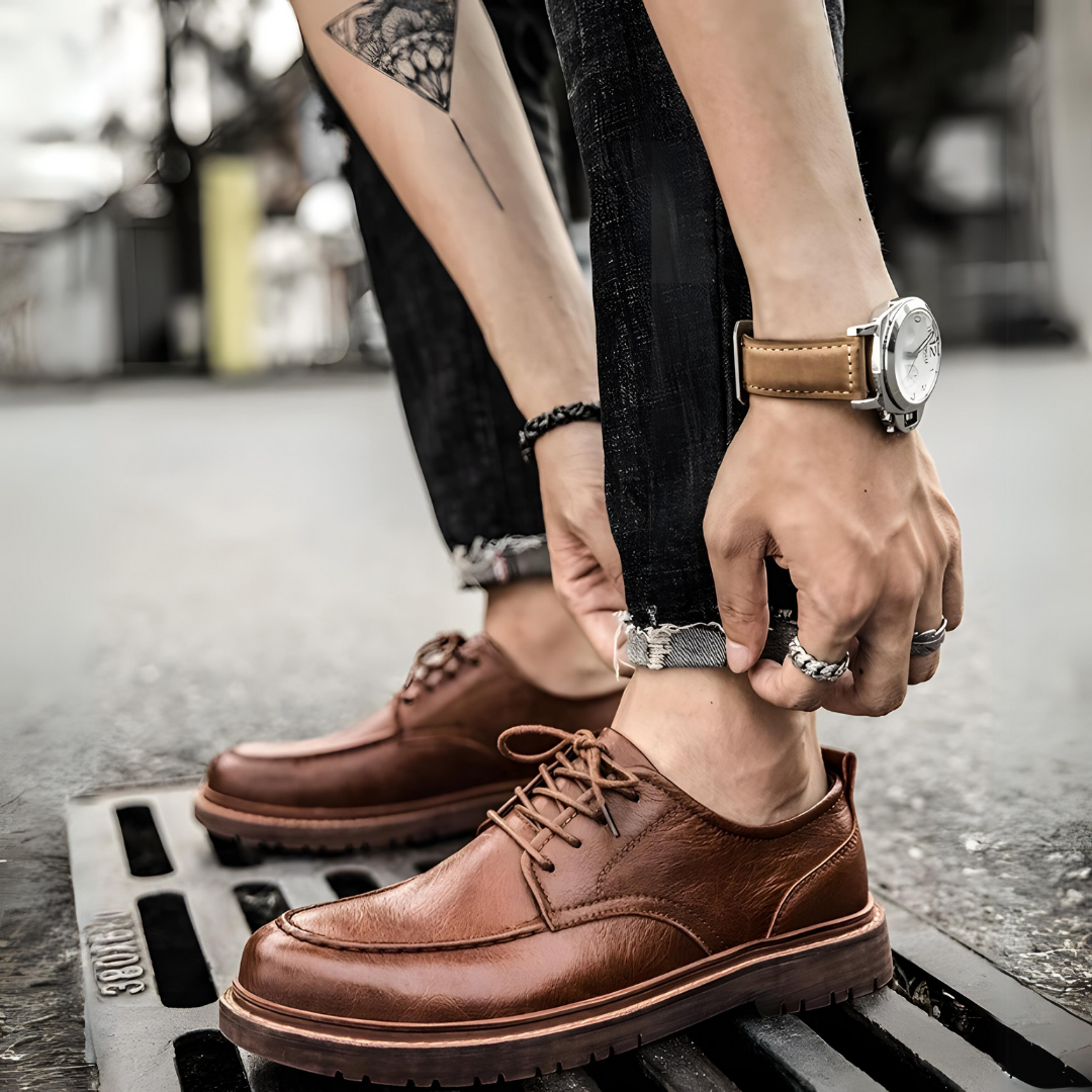 Formalne Męskie Buty Zimowe | Niskie