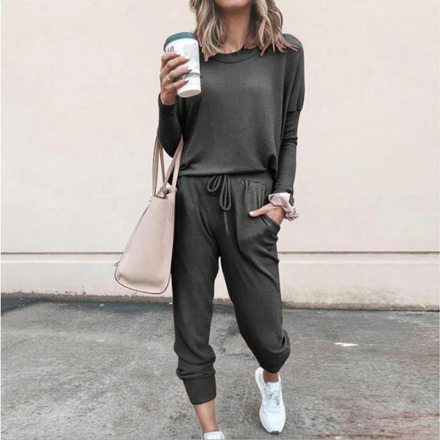 Damski Dwuczęściowy Komplet Loungewear | Luźny Krój