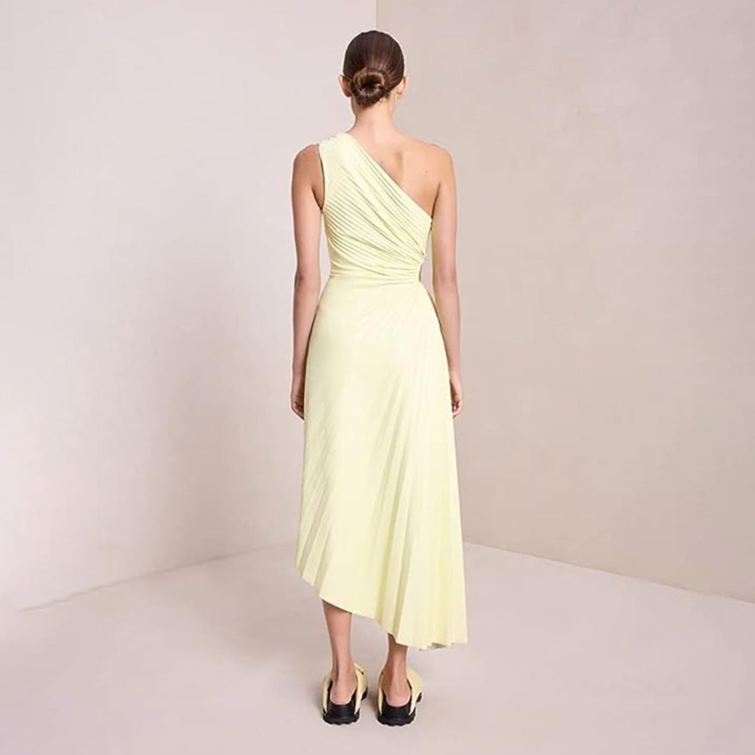 Suknia Maxi Damska Na Wesele | Plisowany I Elegancki Krój