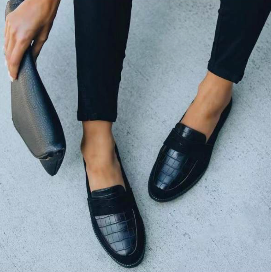 Damskie Płaskie Buty | W Kratę