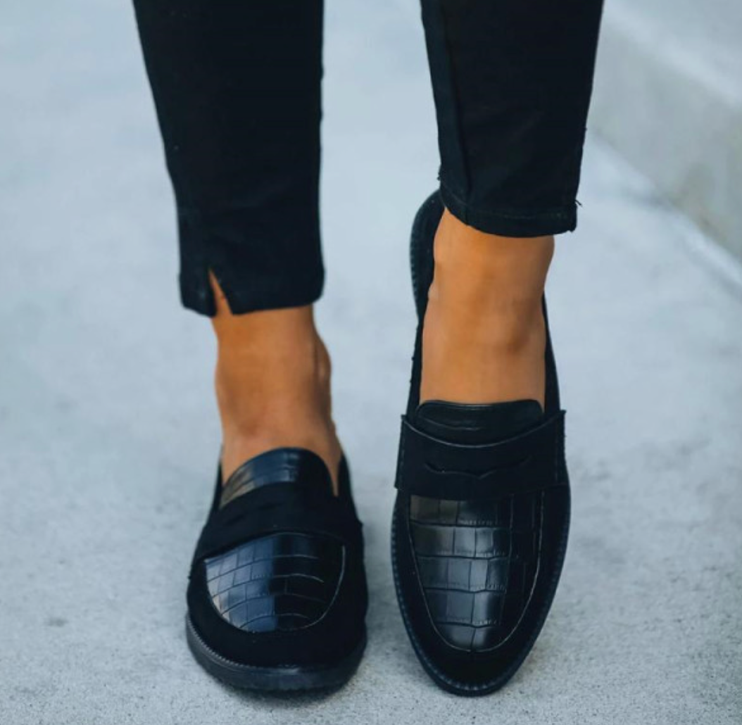 Damskie Płaskie Buty | W Kratę