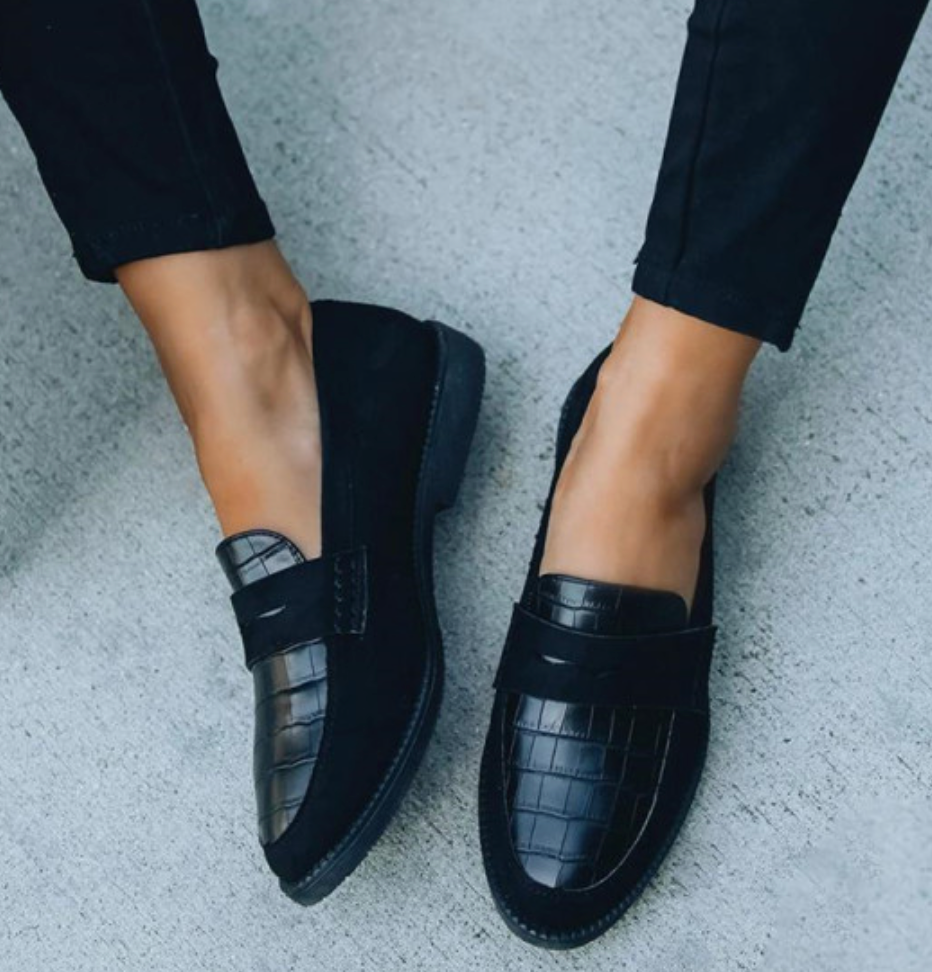 Damskie Płaskie Buty | W Kratę