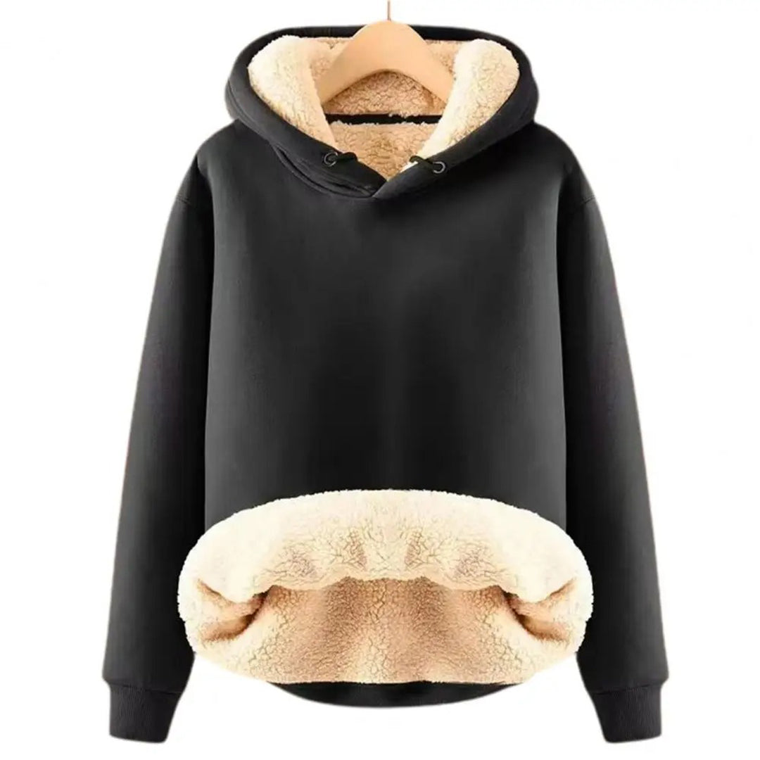 Bluza Damska Z Kapturem Zimowa | Z Podszyciem Teddy