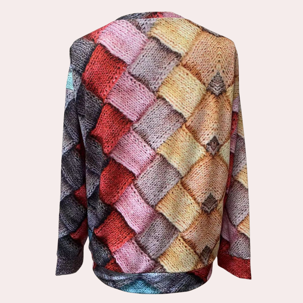 Sweter Damski Z Nadrukiem | Zimowy