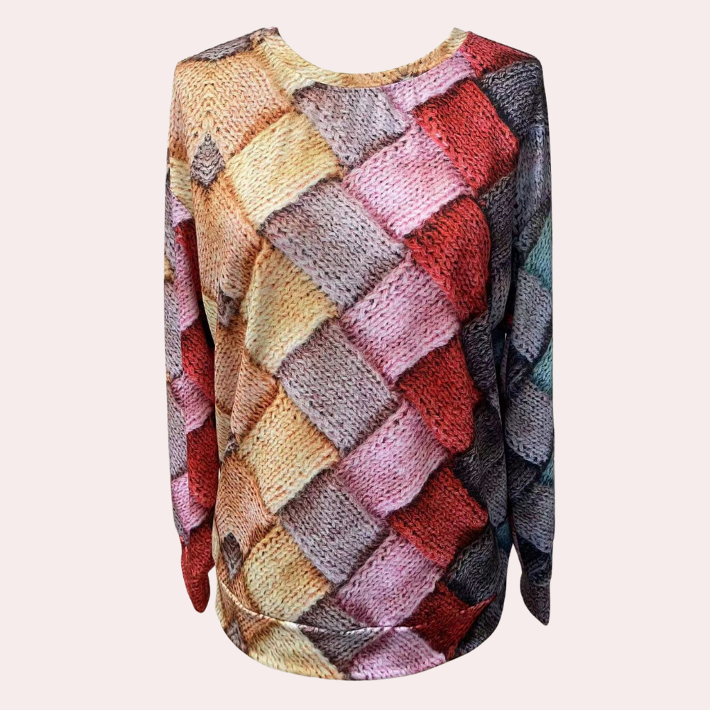 Sweter Damski Z Nadrukiem | Zimowy