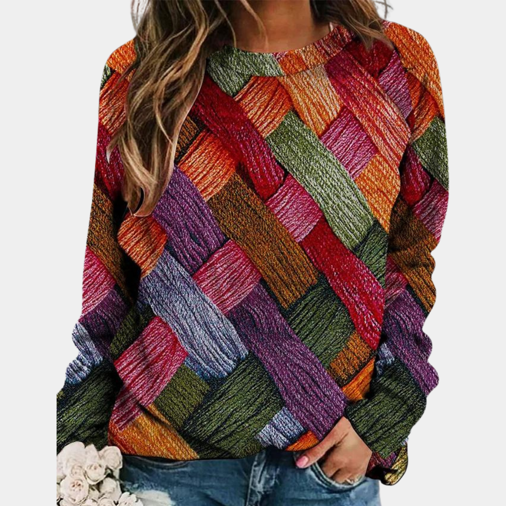 Sweter Damski Z Nadrukiem | Zimowy