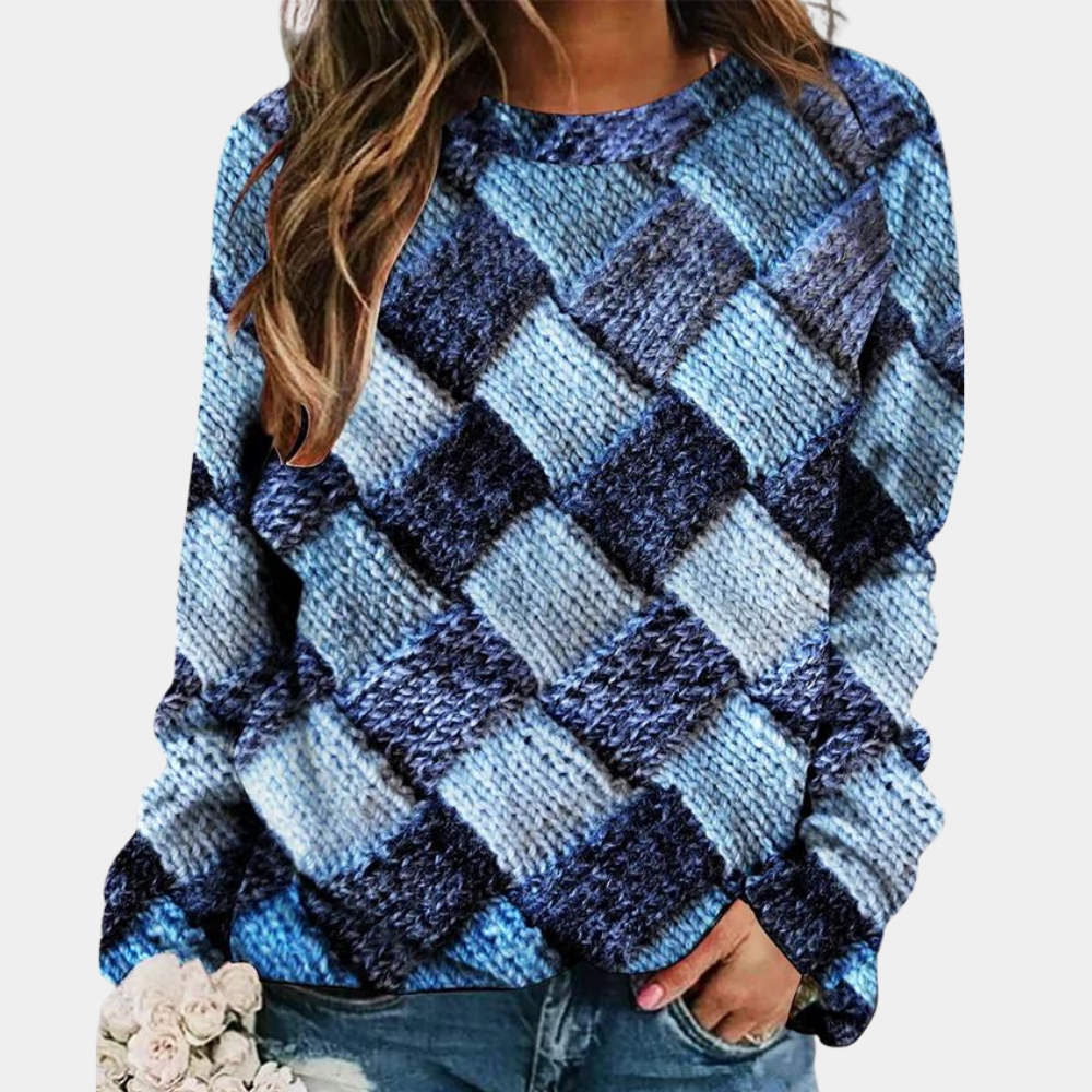 Sweter Damski Z Nadrukiem | Zimowy