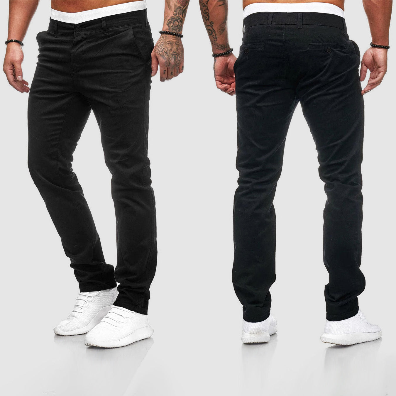 Męskie Spodnie Z Prostymi Nogawkami | Slim Fit