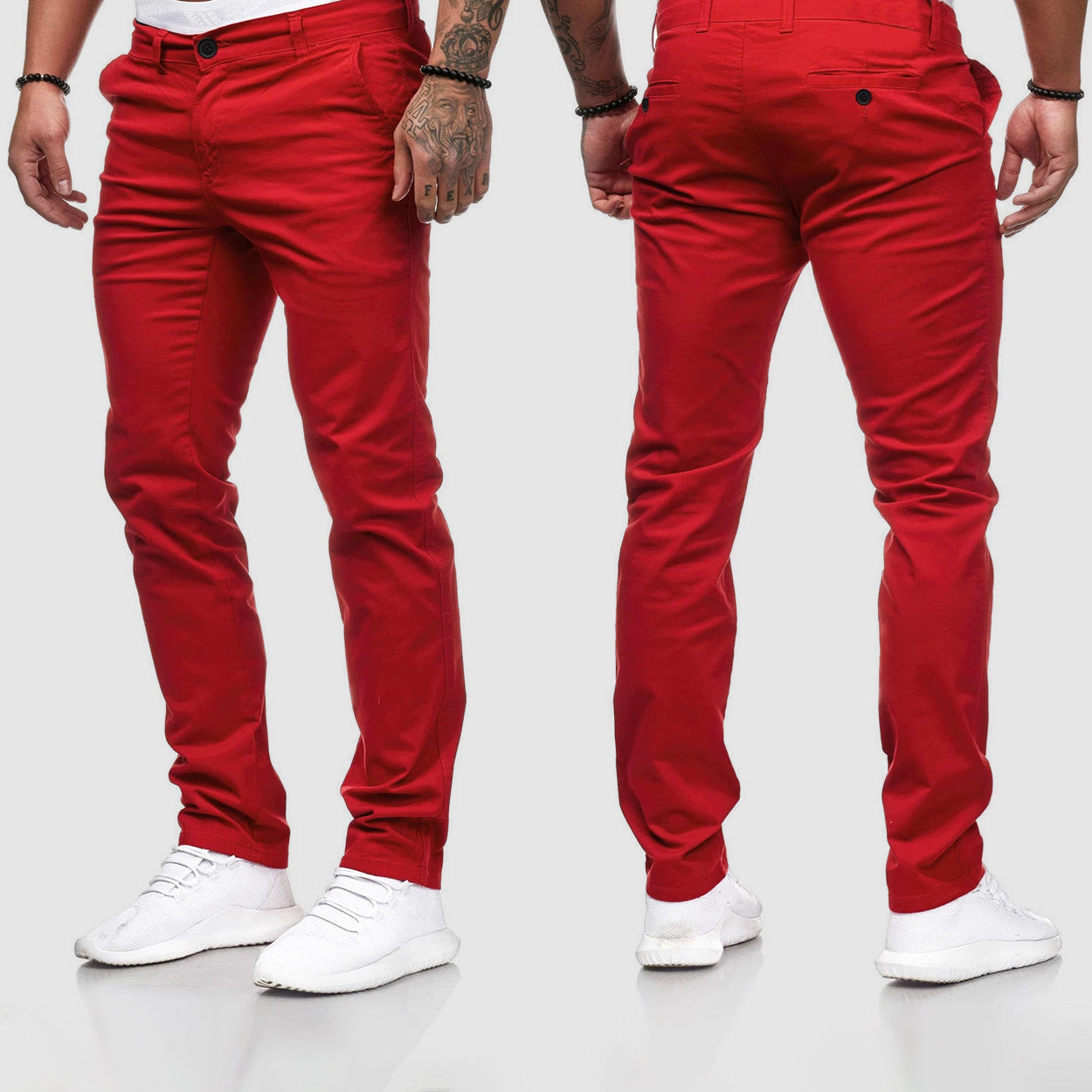 Męskie Spodnie Z Prostymi Nogawkami | Slim Fit