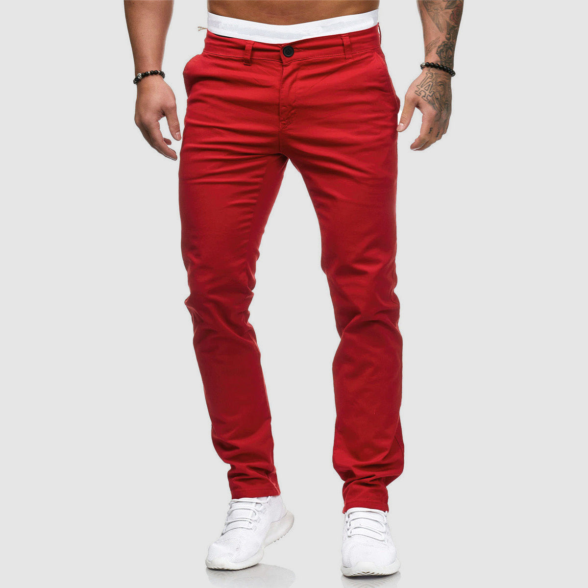 Męskie Spodnie Z Prostymi Nogawkami | Slim Fit