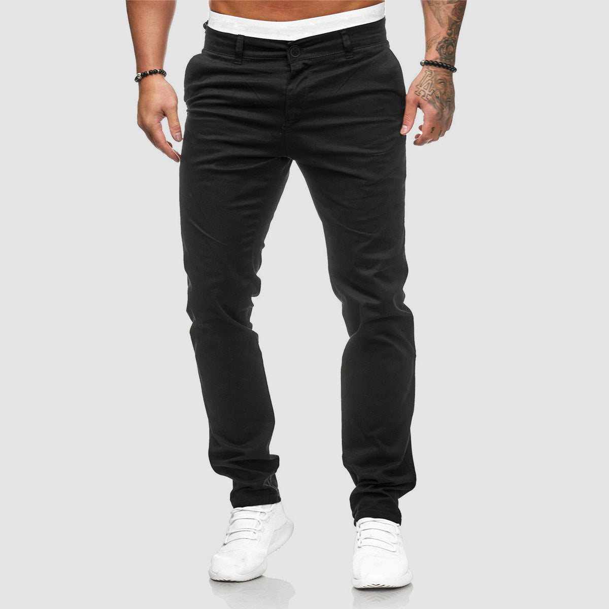 Męskie Spodnie Z Prostymi Nogawkami | Slim Fit