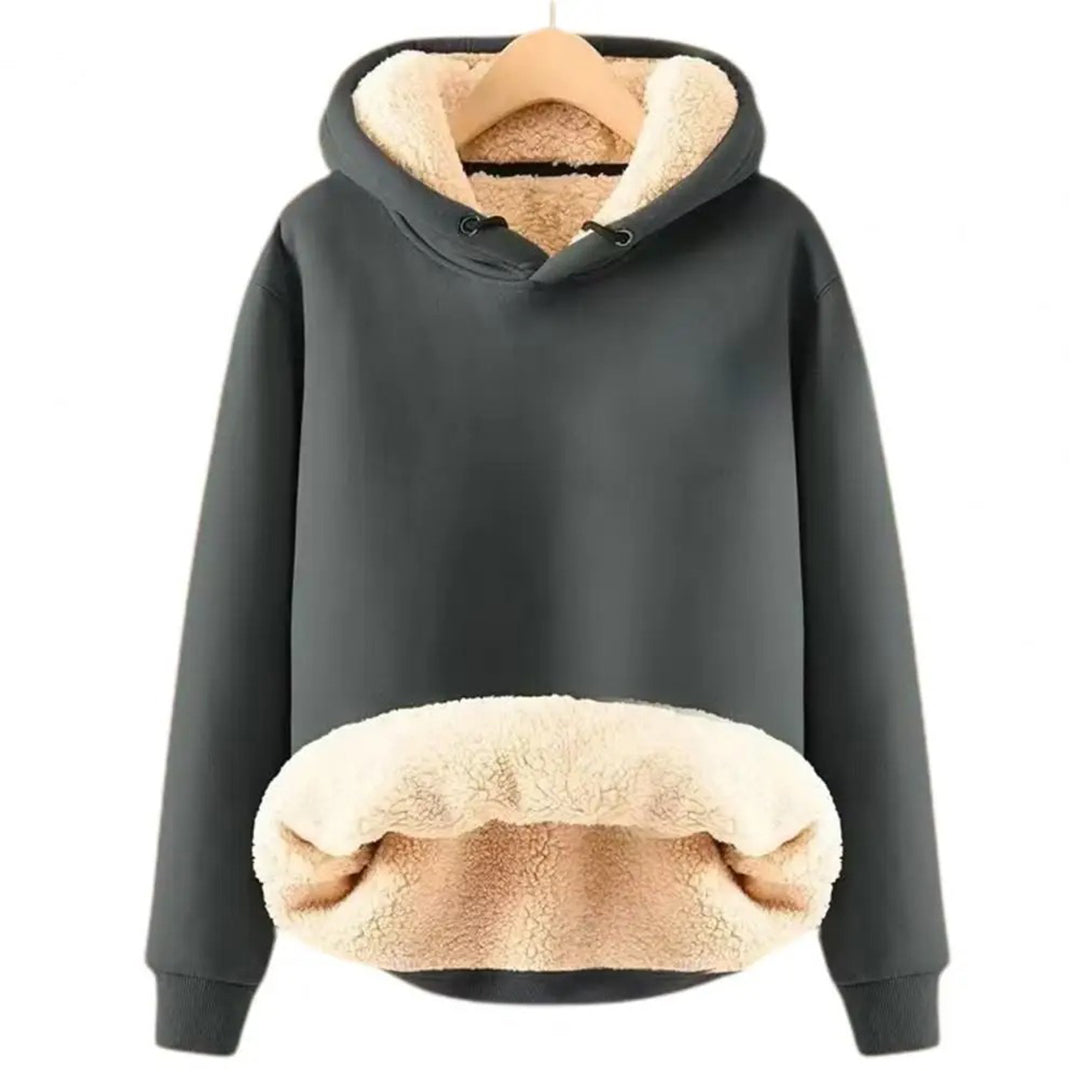 Bluza Damska Z Kapturem Zimowa | Z Podszyciem Teddy