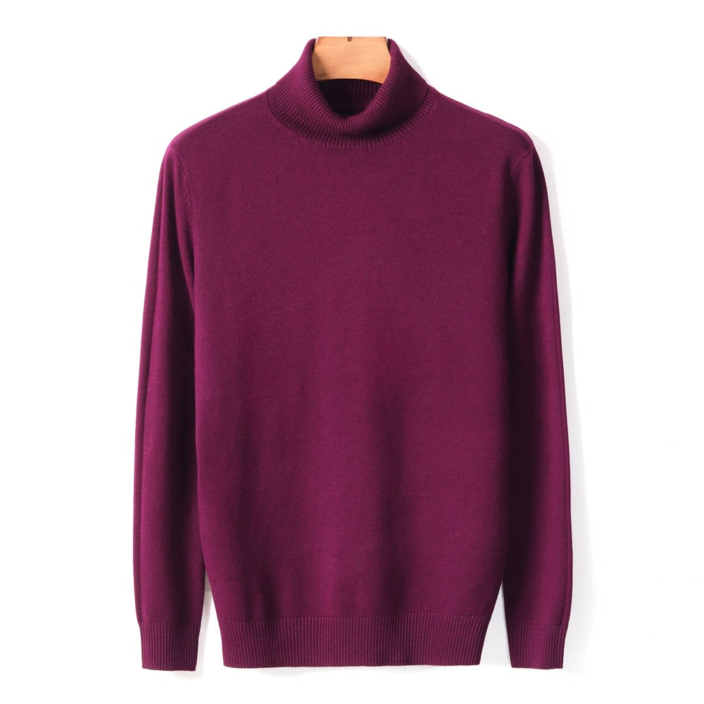 Sweter Męski | Z Wysokim Kołnierzem