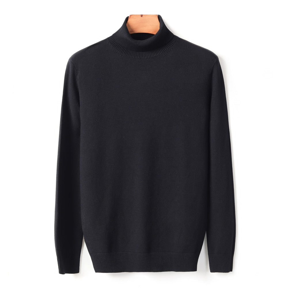Sweter Męski | Z Wysokim Kołnierzem
