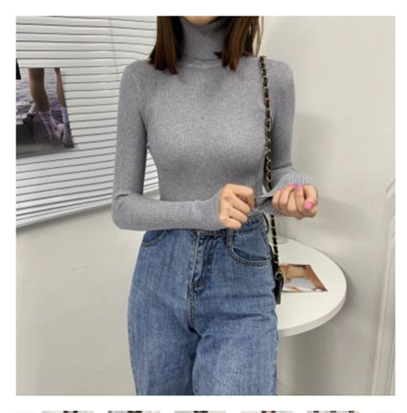 Sweter Damski | Z Golfem