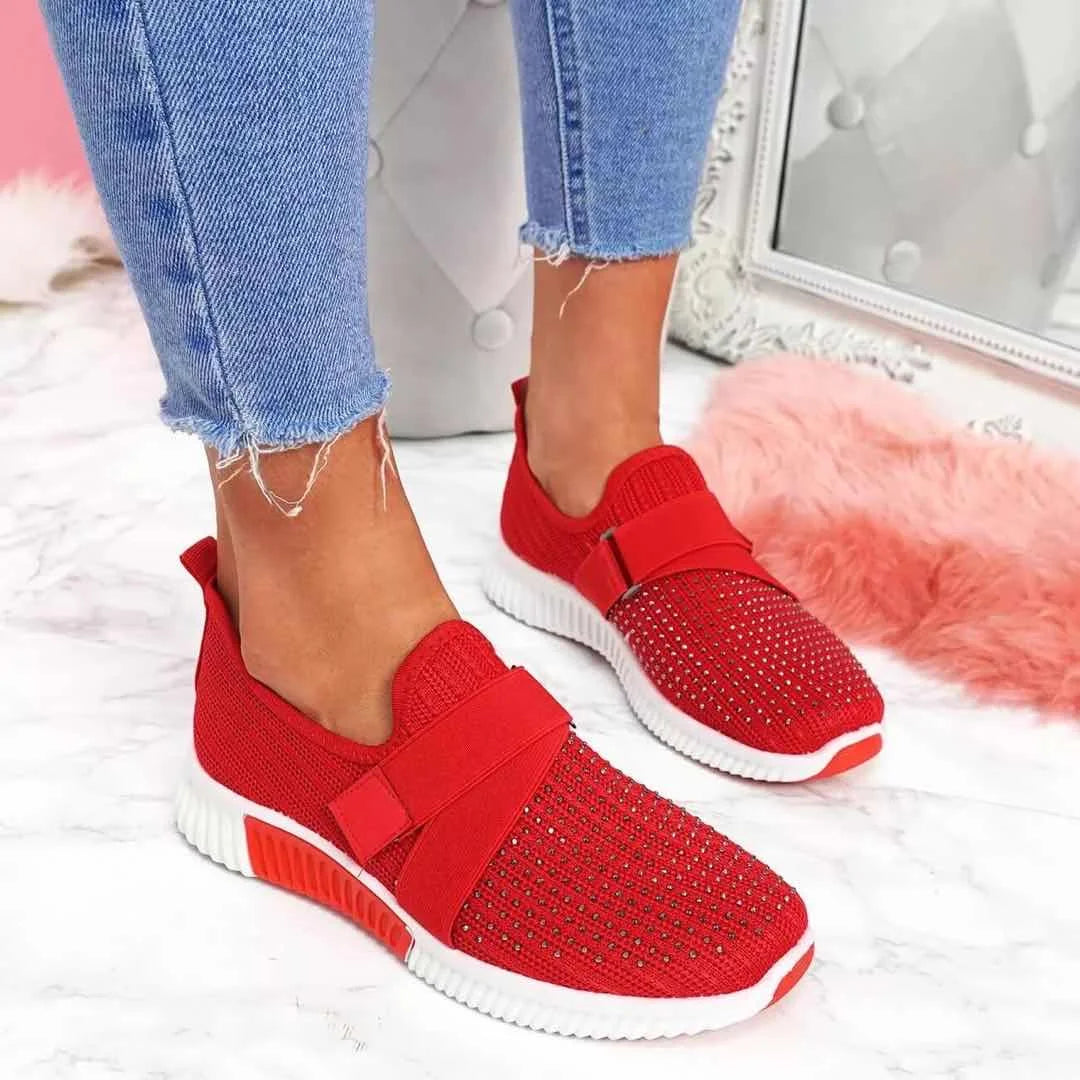 Damskie Wsuwane Buty | Sneakersy Z Paskiem