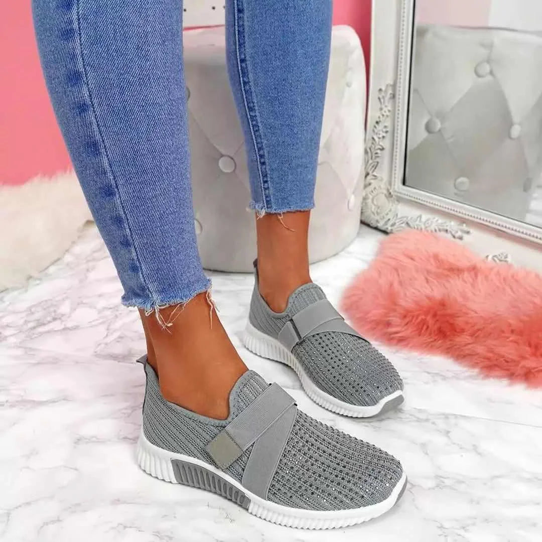 Damskie Wsuwane Buty | Sneakersy Z Paskiem
