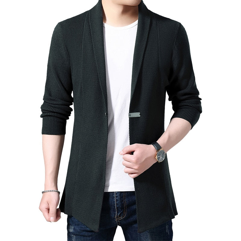Sweter Długi Cardigan | Klasyczny Długi Kardigan Na Co Dzień