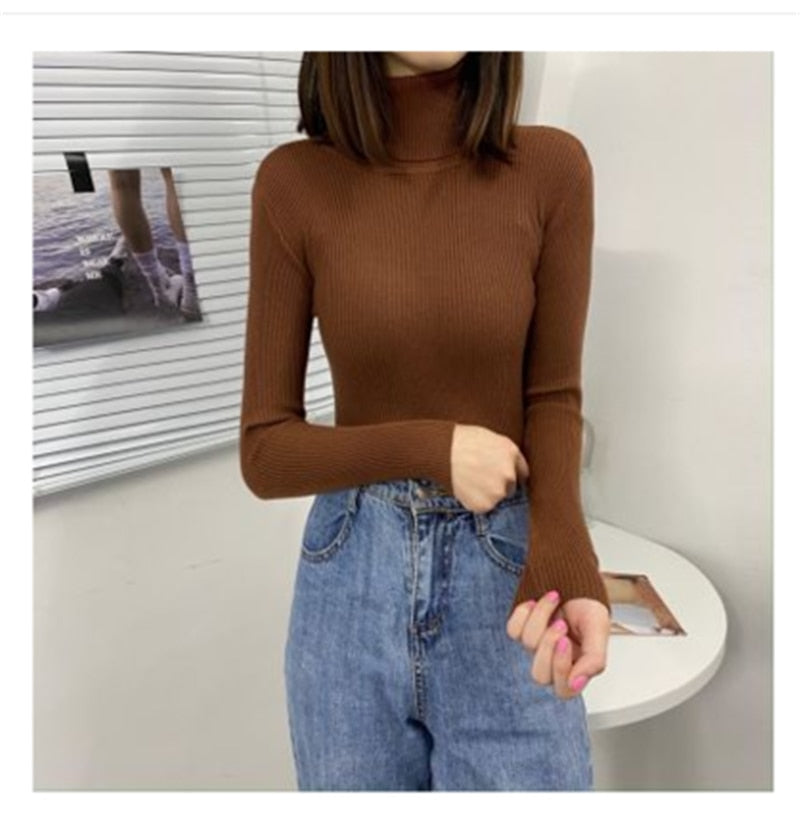 Sweter Damski | Z Golfem