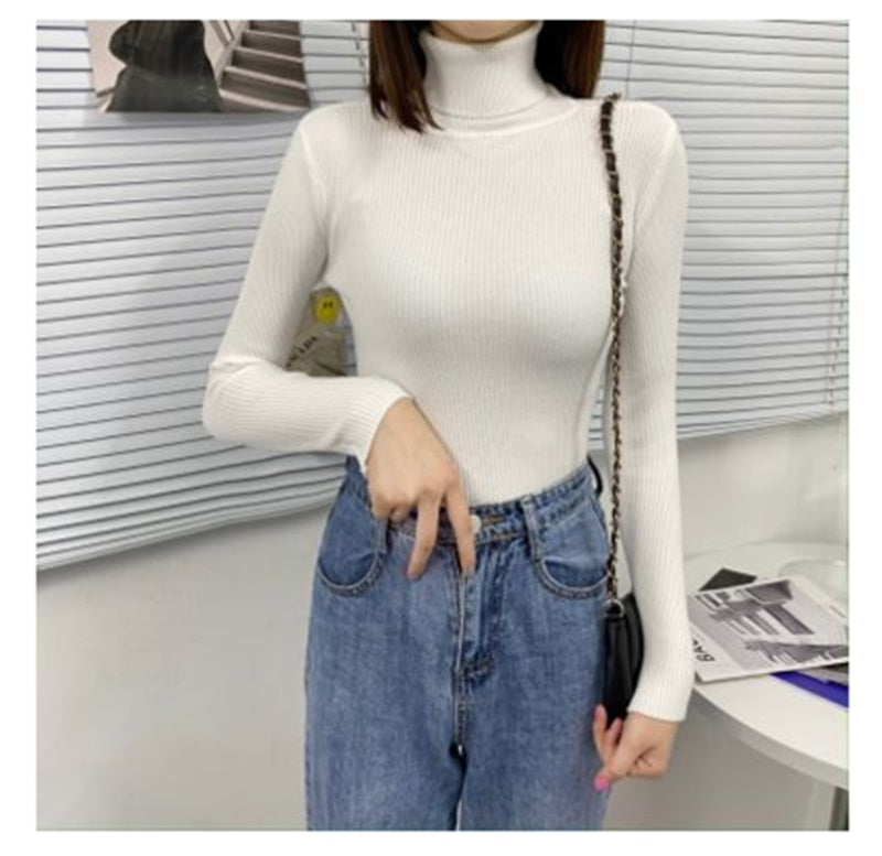 Sweter Damski | Z Golfem