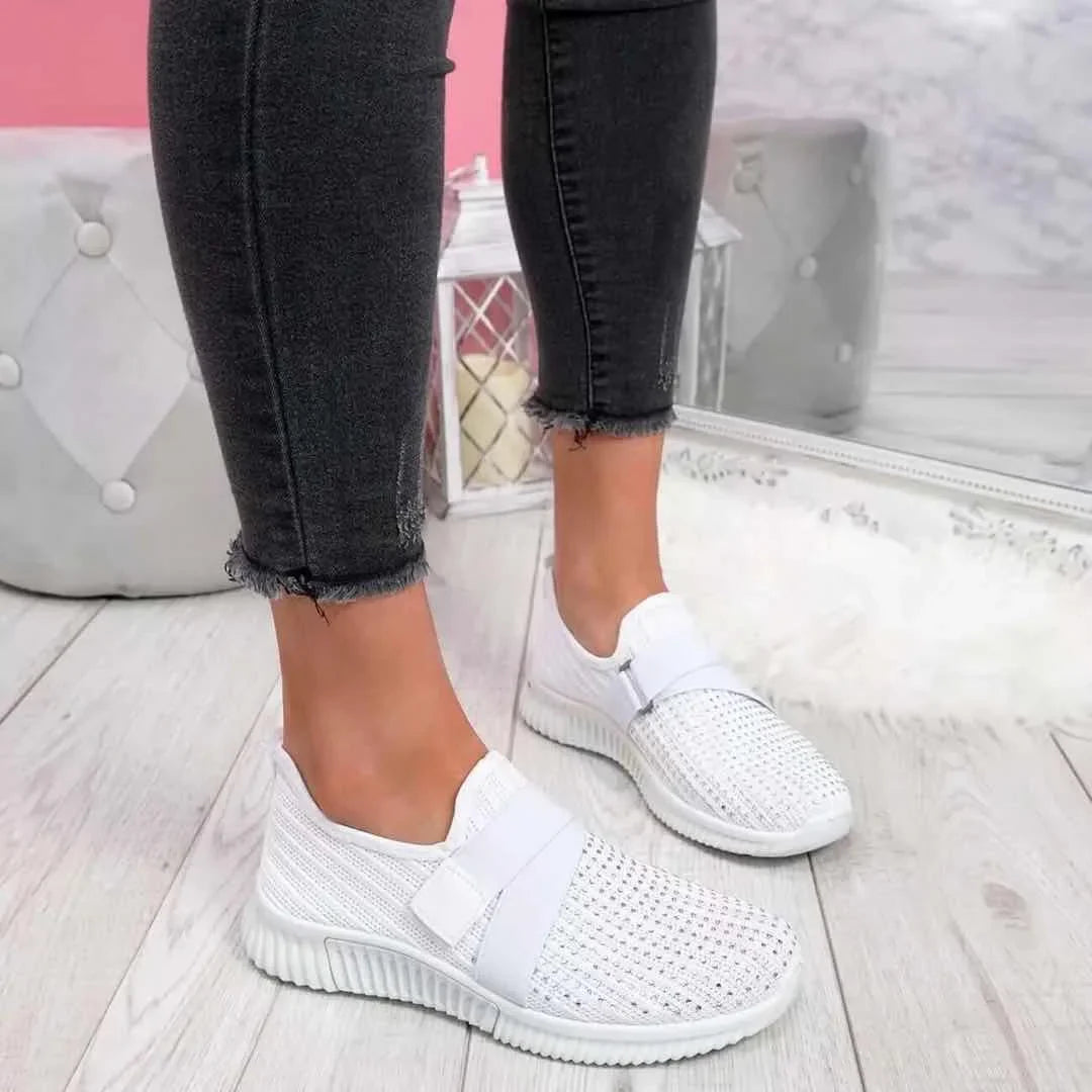 Damskie Wsuwane Buty | Sneakersy Z Paskiem