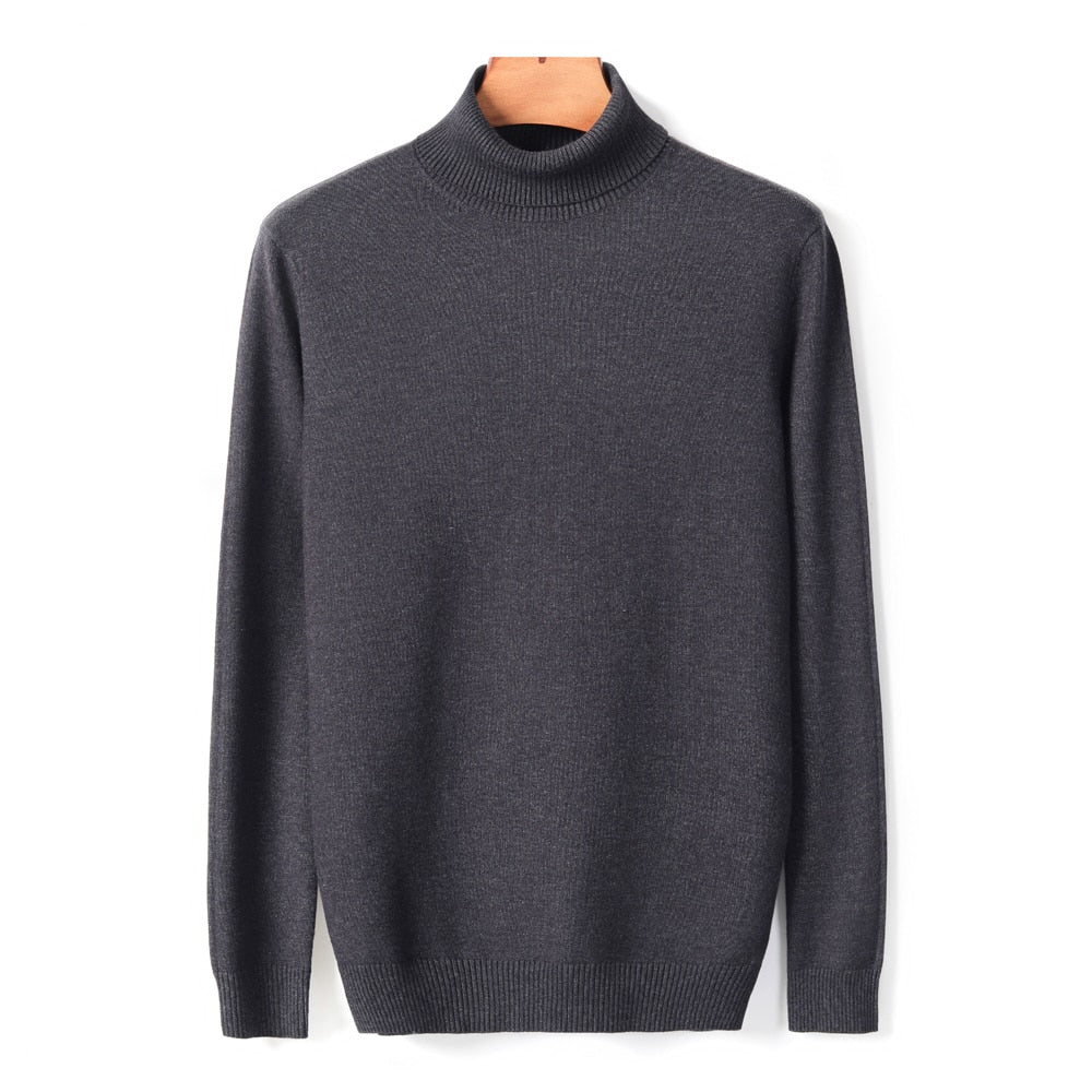 Sweter Męski | Z Wysokim Kołnierzem