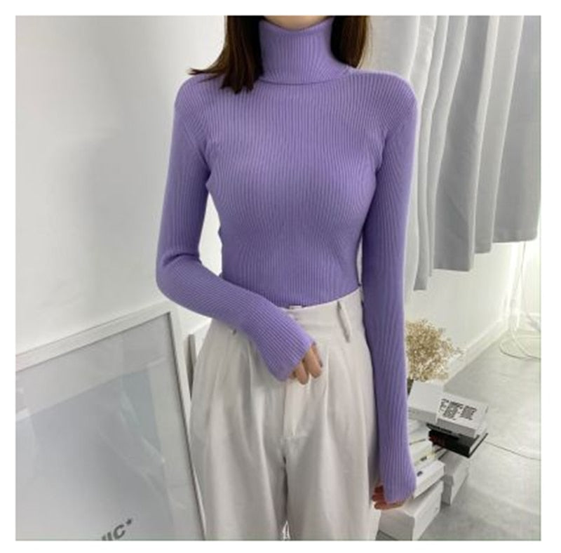 Sweter Damski | Z Golfem