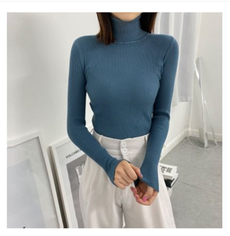 Sweter Damski | Z Golfem