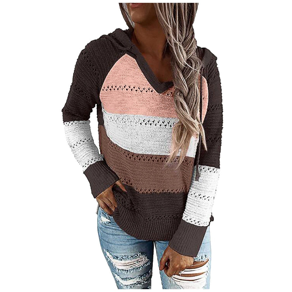 Damski Sweter Z Kapturem | Styl Boho I Modny Luźny Krój