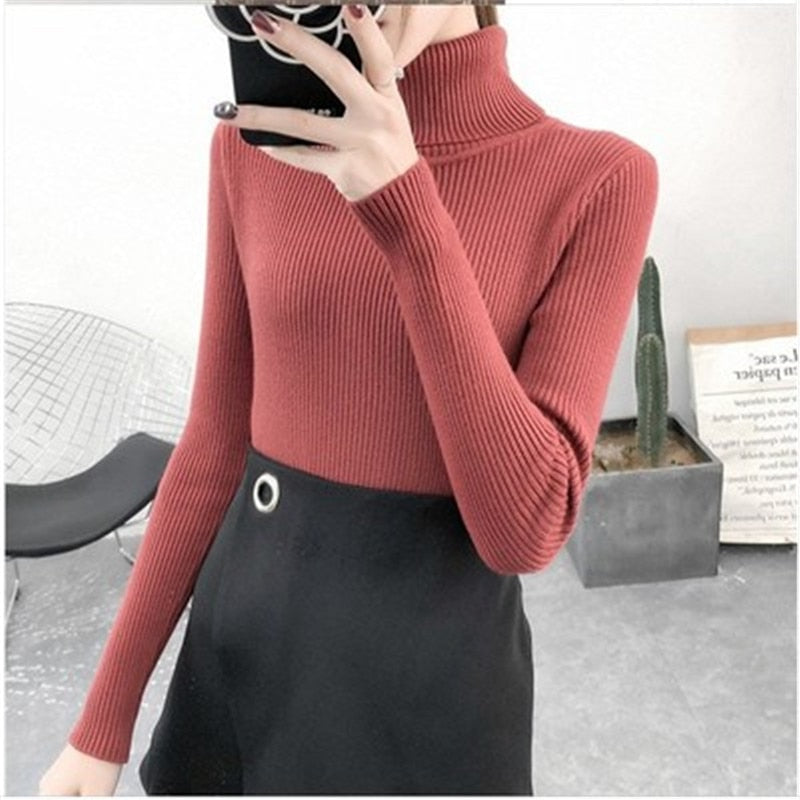 Sweter Damski | Z Golfem